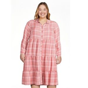 Time and Tru | Short Sleeve Tiered Dress